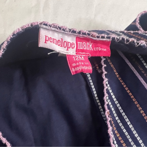 Penelope Mack Navy and Pink Striped Dress With Bloomers - Picture 7 of 7